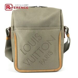 Louis Vuitton Monogram Geant Citadan Crossbody Shoulder Bag Sable Gray